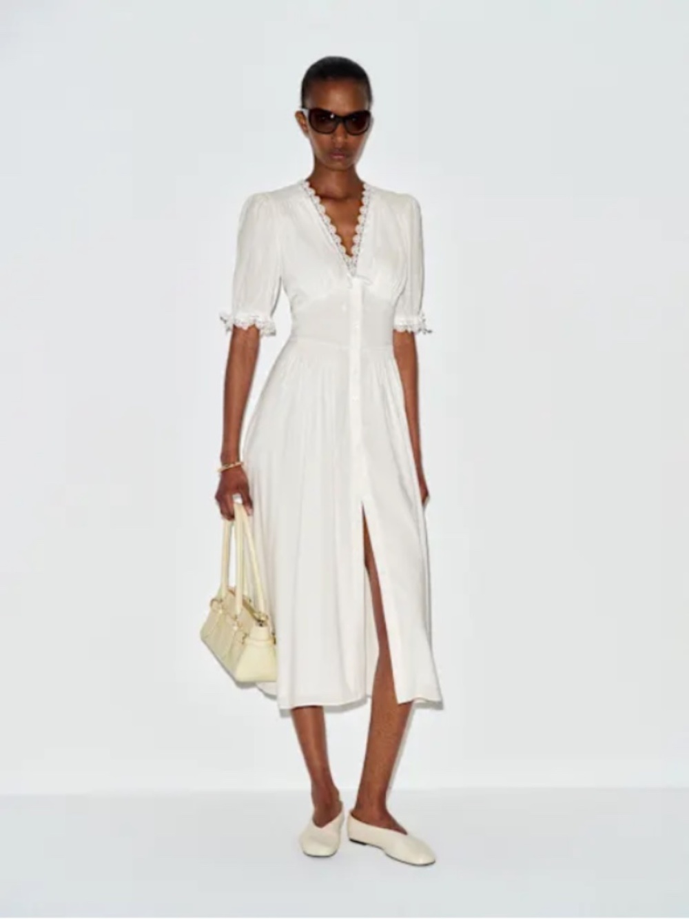 Reformation Ketra Lace Midi Dress
